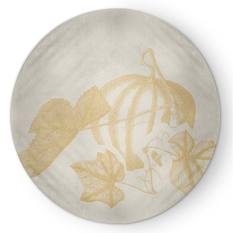 Bonapart Chenille Indoor Rug, Round 5'