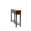 Console classique en bois, plateau en placage, tiroirs, étagère de rangement pour le salon - espresso / noir antique