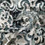 Tourbillon et cantonnière Ambesonne style tourbillon Renaissance tourbillon bleu foncé et gris pâle-96814544