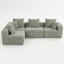Canapé modulaire modulaire avec noyau multi-densité en mousse pour un confort personnalisable et des configurations reconfigurables.-1385331165