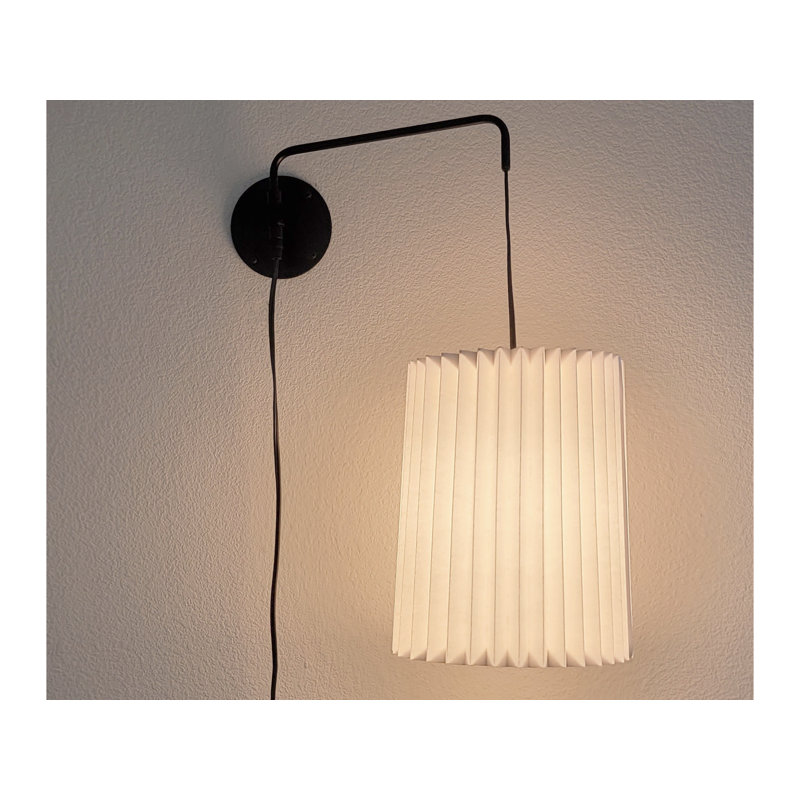 Keashawn Aluminum Plug-in Armed Sconce