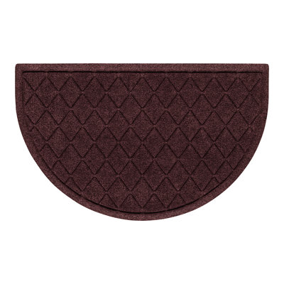 WaterHog® Argyle 24"x39" Half Round Indoor Outdoor Doormat