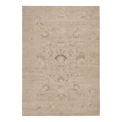Handmade Silk and Wool Area Rug