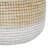 Seagrass Handmade Two Toned Decorative and Functional Storage Basket with Handles