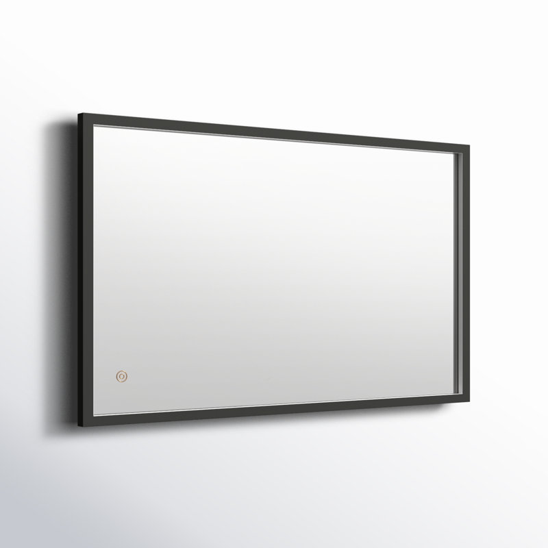 Miroir Piche, 18 po x 30 po, Noir