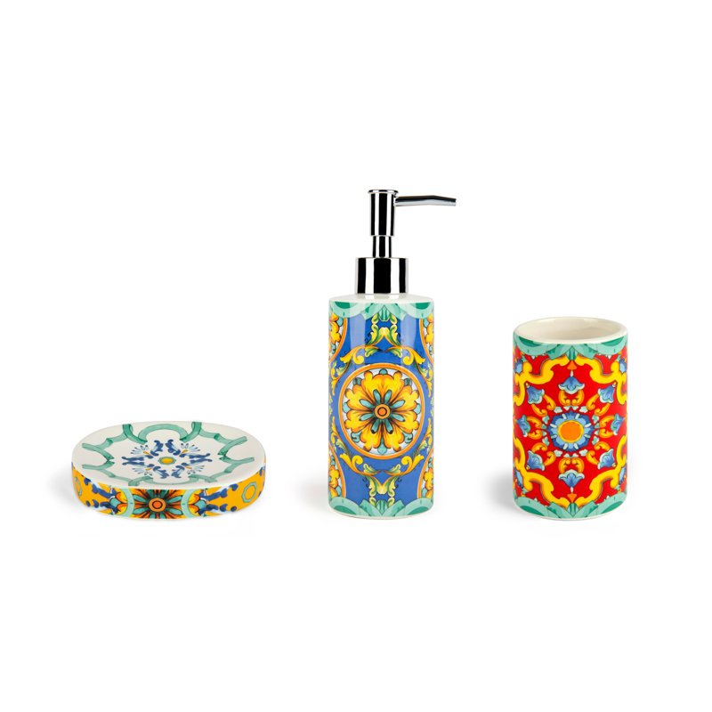 Ceramic Bathroom Accessory Set