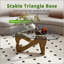 Table basse moderne en verre avec base en noyer et design polyvalent-159479633-159479638
