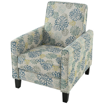 Push Back Recliner Chair Upholstered Recliner Armchair