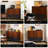 Retro Nut-Brown Solid Wood Accent Cabinet