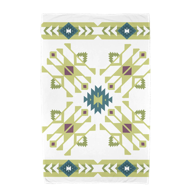 Serviette de plage en microfibre Alfreda, Vert