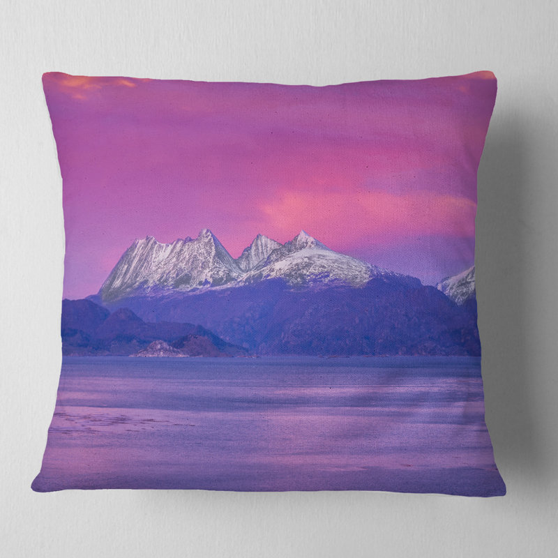 Coussin Ushuaia Sunrise, 16 po x 1 po, Coussin décoratif