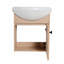 Ensemble de meuble-lavabo simple mural 18,1 po Kacia