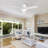 Amici Modern 48'' Flush Mount Ceiling Fan with LED Lights and Remote Control-93866032