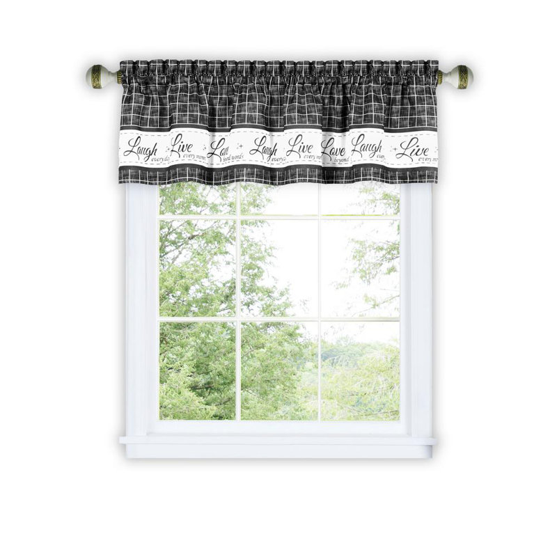Atalissa Plaid Ruffled Window Valance