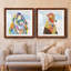 Groovy Bunny And Sky - ensemble de 2 peintures-1924596496-1924596525