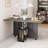 Folding Dining Table With 2 Tier Storage-Extendable Drop Leaf Farmhouse-107266208
