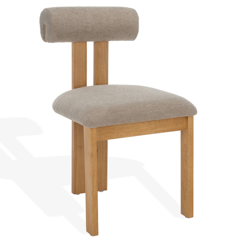 Chaise rembourrée Dellar, Brun