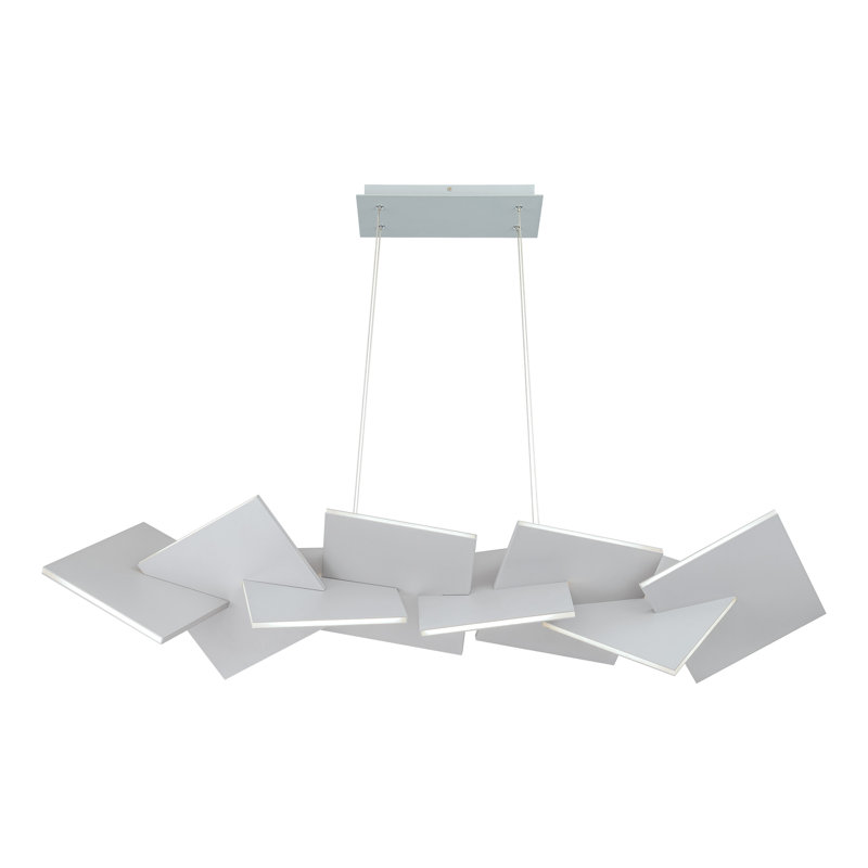 Konstruct Dimmable LED Geometric Chandelier, Titanium