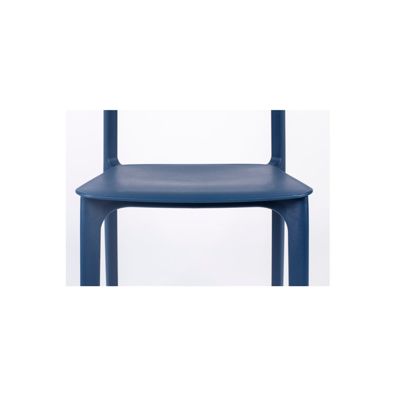 Outdoor Dining Side Chair, Blue