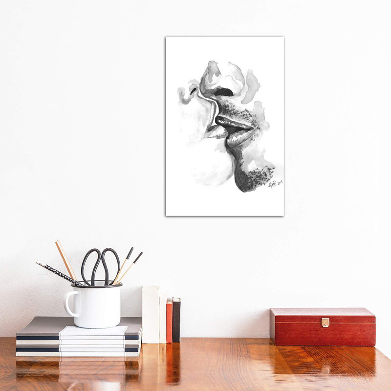 Kiss - Wrapped Canvas Print, 30.48 cm H x 45.72 cm W