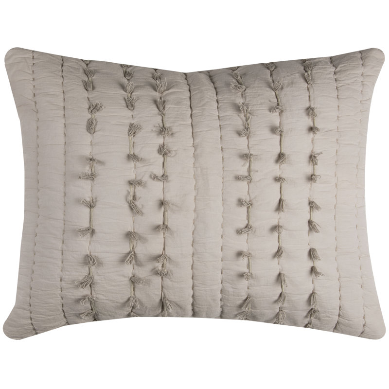 Piper Cotton Blend Striped Sham, Standard