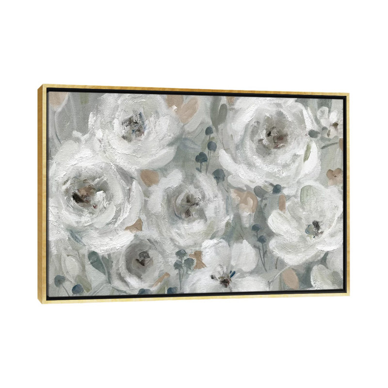 Neutral Symphony by Carol Robinson - Print, No Mat, 40" H x 60" W x 1.5" D, Gold Frame