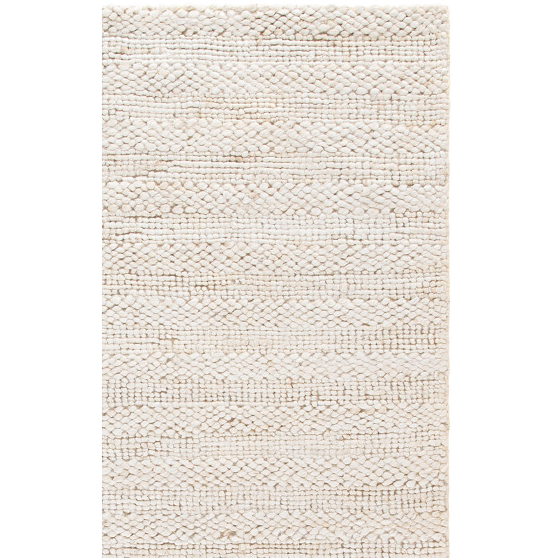 Tapis uni en jute / coton Keyia, Rectangle 8 pi x 10 pi