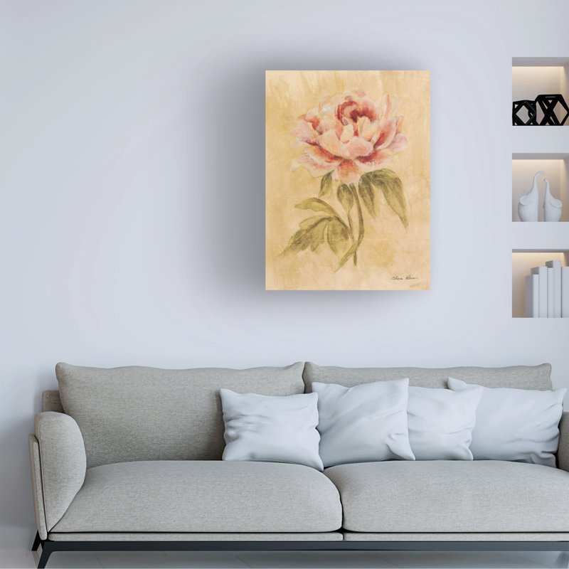  «Cheri Blum Peony I», art mural sur toile, H 24 po x l 18 po