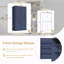 Armoire de rangement avec 2 tiroirs et 2 tablettes réglables-609763044