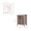 Armoire bar moderne, une tablette ouverte-94239547