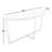 Jackson 55" Oyster Glossy Lacquer Console Table – Modern Slim Console for Entryway, Hallway, or Living Room Display - White Console Table-1504103047