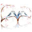 «Birds Birds On Blossom Branches», ensemble de 3 impressions sur toile-41130155