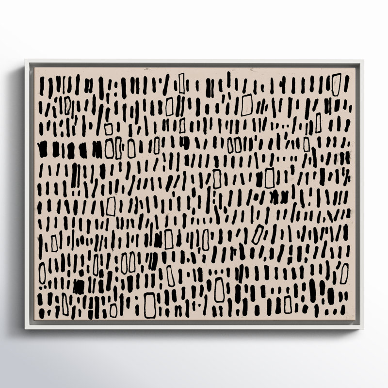 Tribal Code by Filippo Ioco, 23.5" H x 29.5" W x 2" D, White