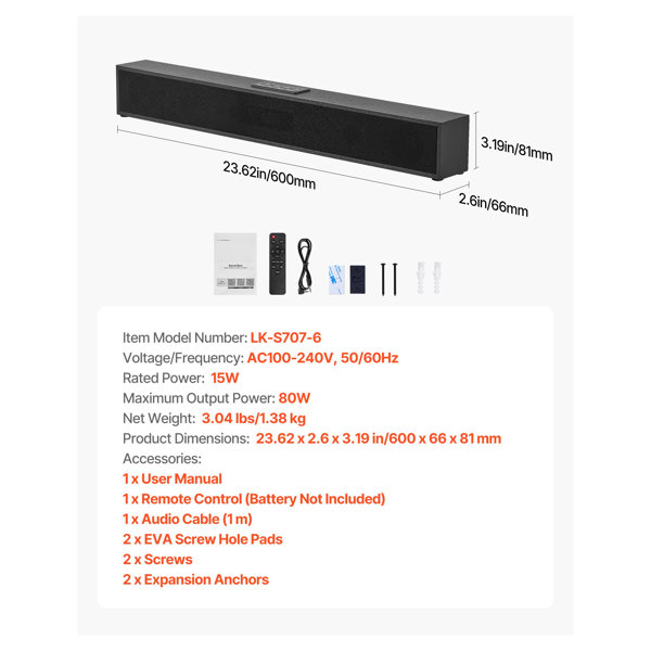 Dimensions du produit