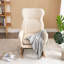Modern Rocking Chair With High Backrest, Comfort Arm Rocker