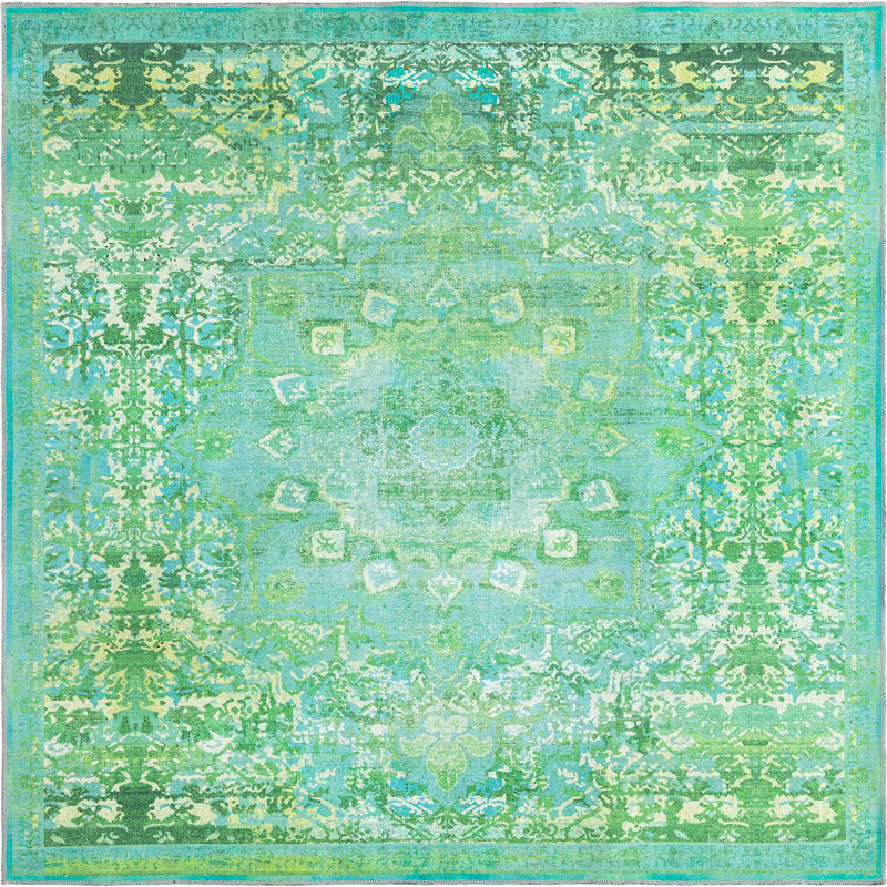 Bitteridge Oriental Indoor Rug, Square 7'3" x 7'3"