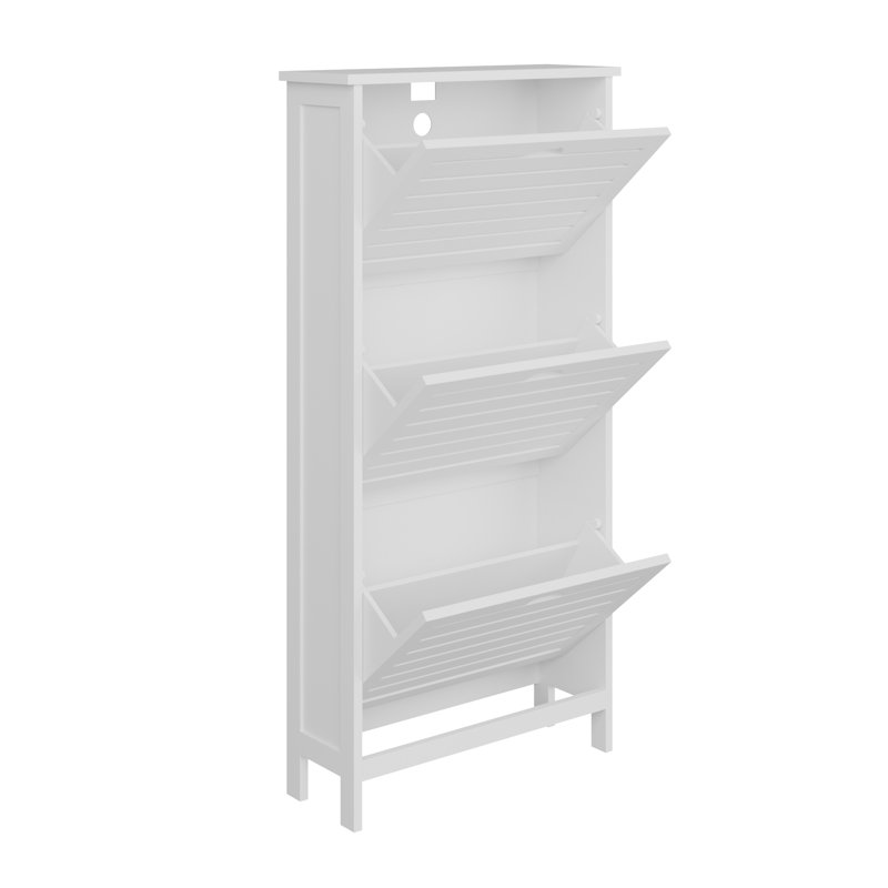Sheringham 6 Pair Flip Down Shoe Storage, White