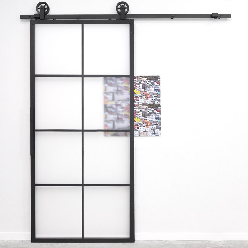 Larissa Metal Sliding Door, 210cm H x 100cm W x 3cm D
