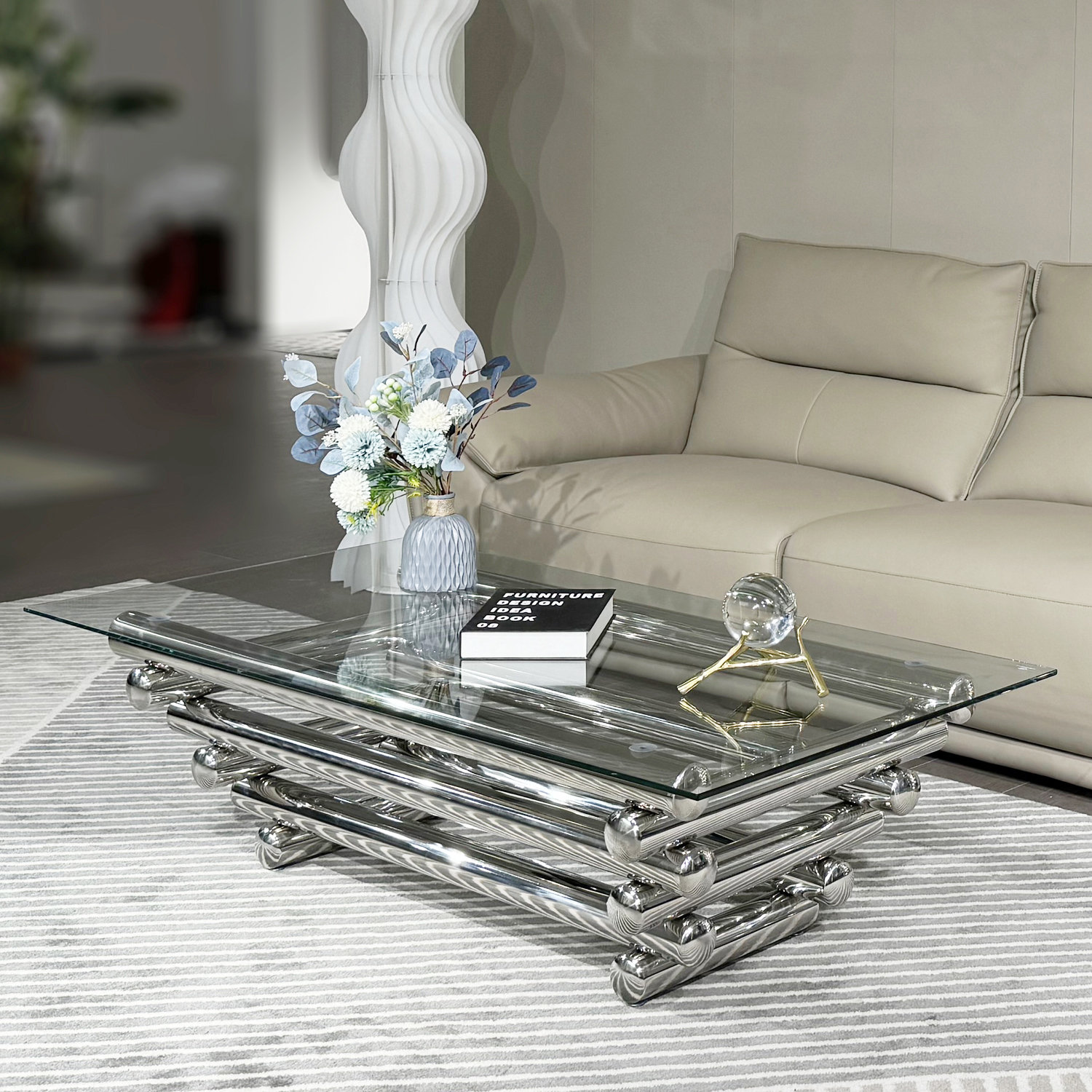 Mercer41 Faviola Glass Top Single Coffee Table & Reviews Wayfair