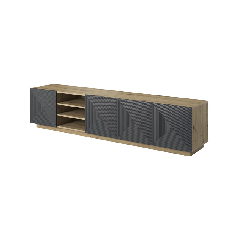 Augenijus Unfinished TV Stand for TVs up to 55", Artisan/Rivier Stone