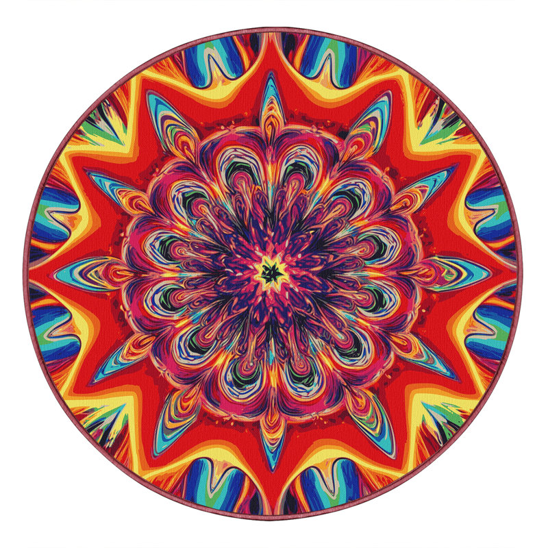Luminous Bloom Rug, Round 3'