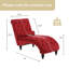 Chaise longue capitonnée en velours-290435525