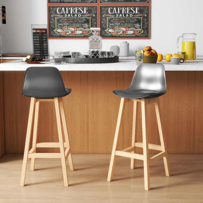 Tabouret de bar 29,3 po Nala, Noir