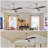 52'' Solid Wood Ceiling Fan with LED Lights-1861435071