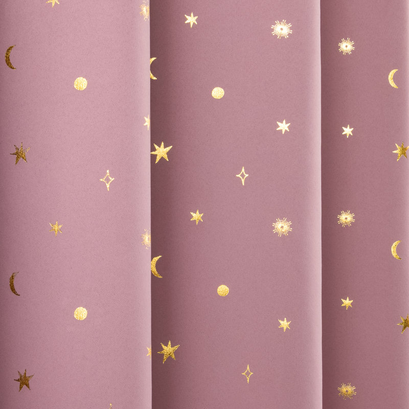 Paire de rideaux occultant en polyester Delsanto, Mauve, L 52 po x L 84 po