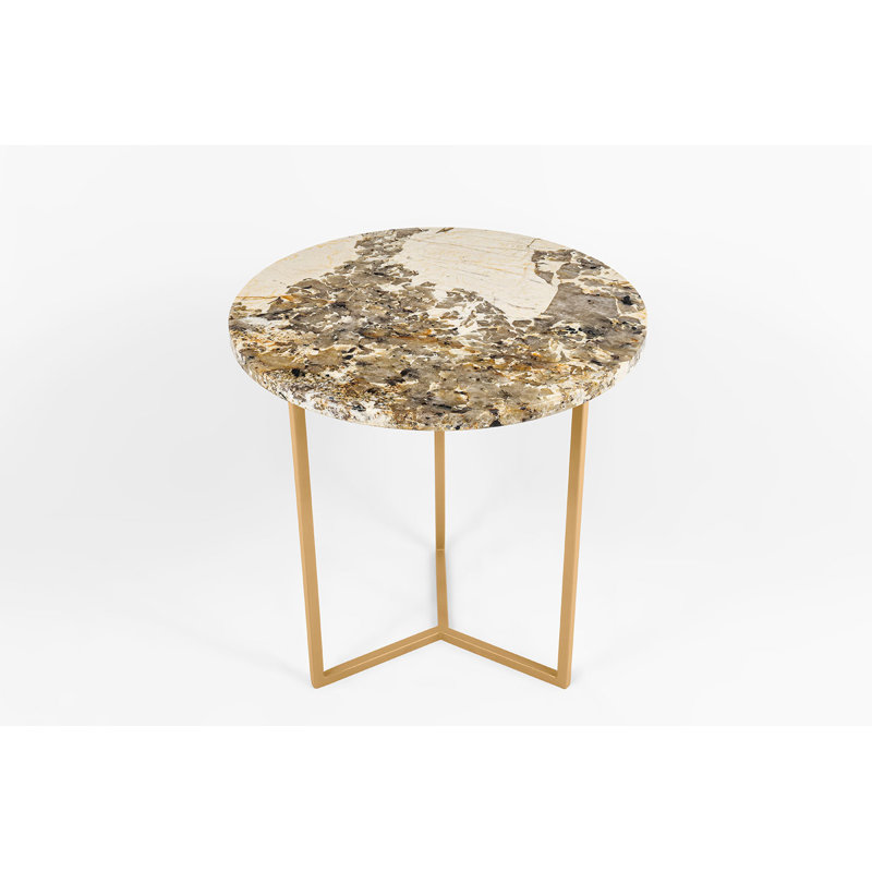 Ahupendra Frame End Table, Gold