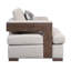 Canapé à accoudoirs carrés de 38 pouces avec base solide, sièges confortables, fabrication durable et design élégant pour la vie moderne.