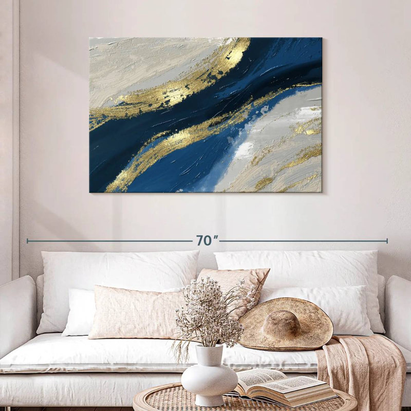 Avery Gold River Strokes, 30" H x 45" W