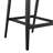 Abalone Outdoor Patio Barstool in Aluminum and Wicker with Grey Cushions-66603366