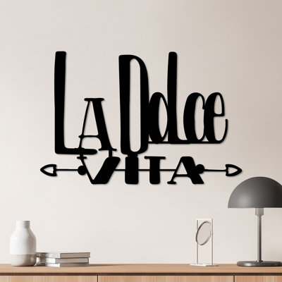Accessoire mural élégant en métal, finition noire, 22,0 po x 14,6 po | Fabrication 100% métal, épaisseur: 0,06 po | Léger à 1,4 lb, parfait pour la décoration intérieure, design moderne pour n'importe quelle pièce